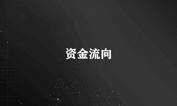资金流向