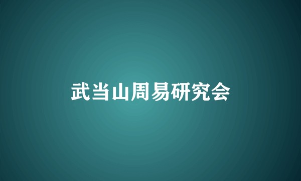 武当山周易研究会
