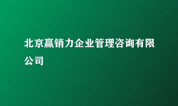 北京赢销力企业管理咨询有限公司