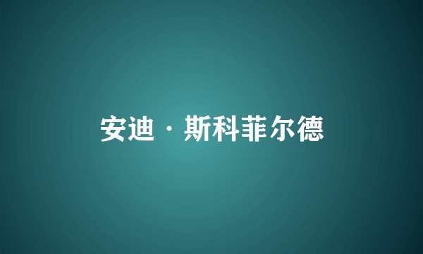 安迪·斯科菲尔德
