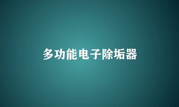 多功能电子除垢器