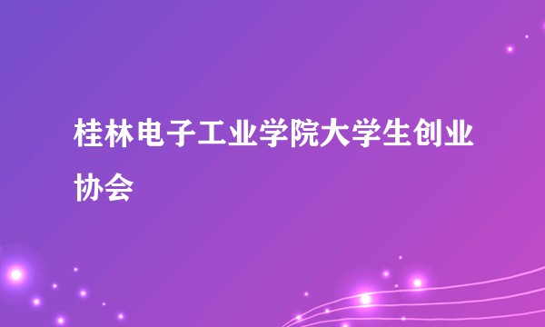 桂林电子工业学院大学生创业协会