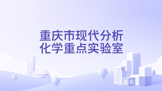 重庆市现代分析化学重点实验室
