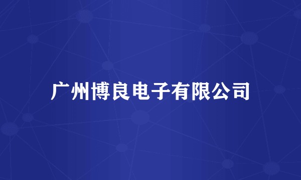 广州博良电子有限公司