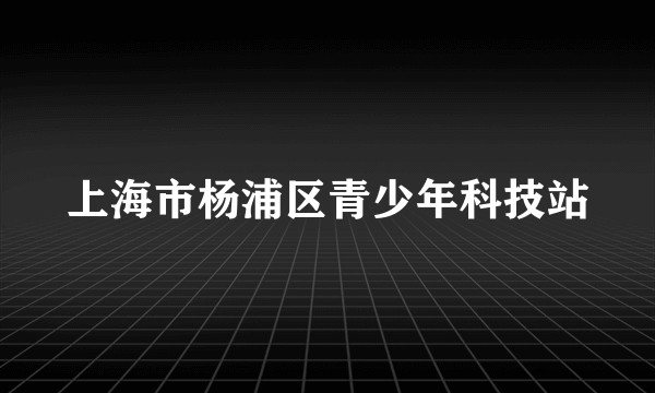 上海市杨浦区青少年科技站