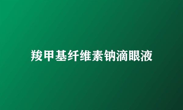 羧甲基纤维素钠滴眼液
