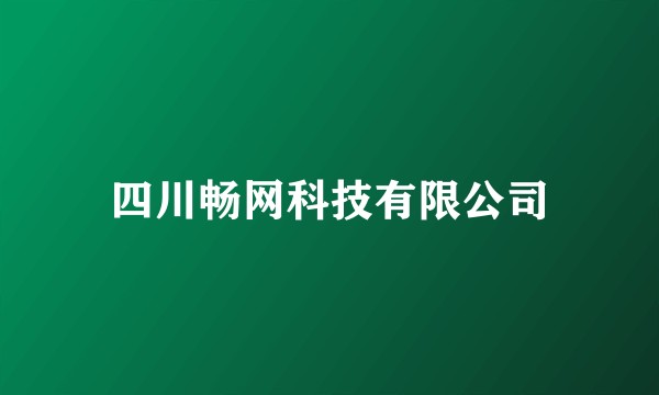 四川畅网科技有限公司