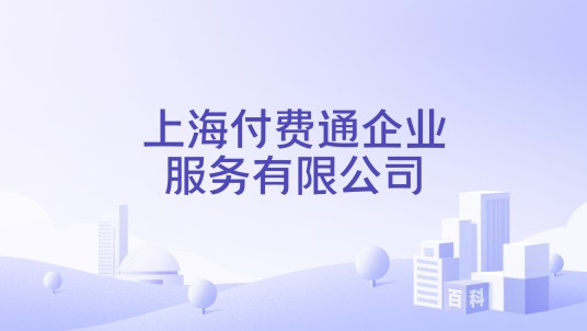 上海付费通企业服务有限公司