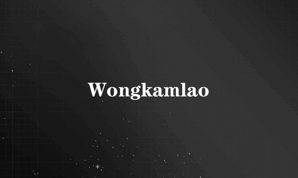 Wongkamlao