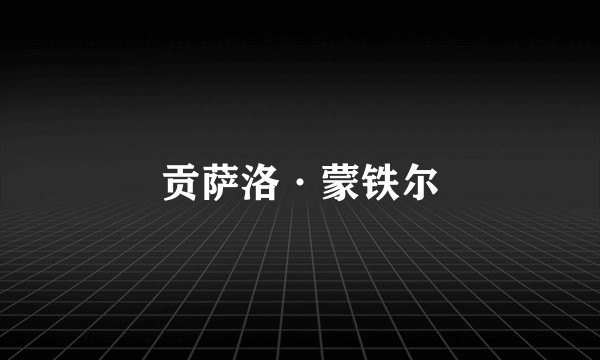 贡萨洛·蒙铁尔