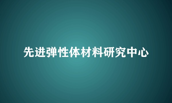 先进弹性体材料研究中心