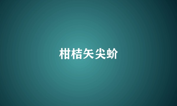 柑桔矢尖蚧