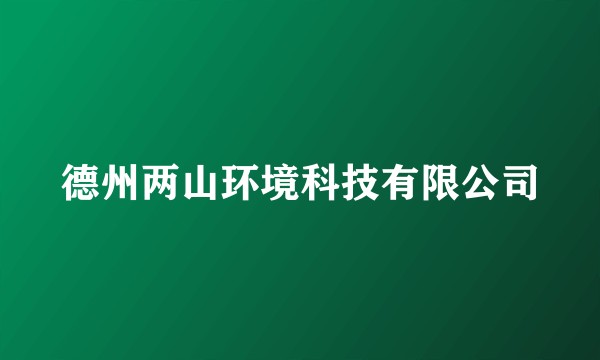 德州两山环境科技有限公司