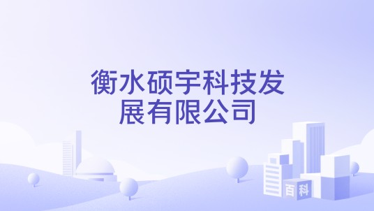 衡水硕宇科技发展有限公司