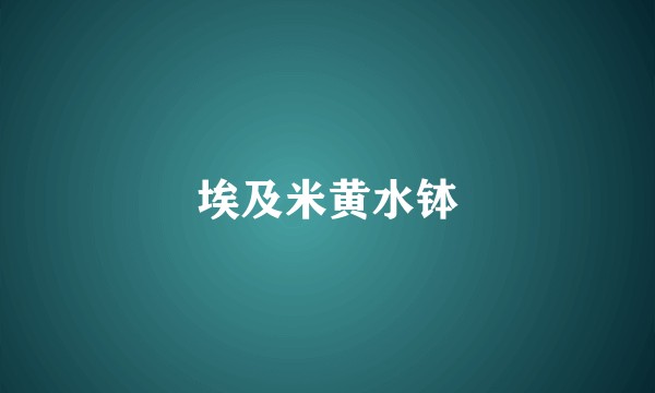 埃及米黄水钵