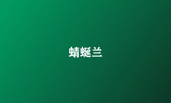 蜻蜒兰