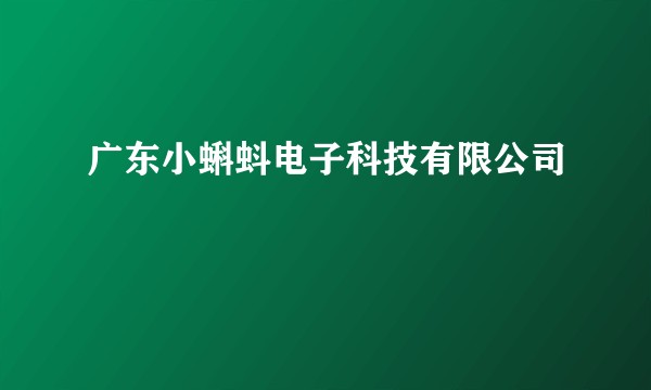 广东小蝌蚪电子科技有限公司