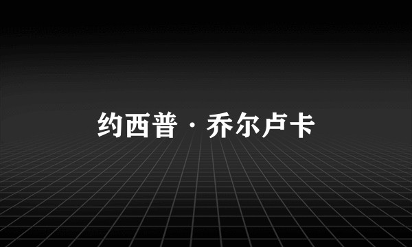 约西普·乔尔卢卡