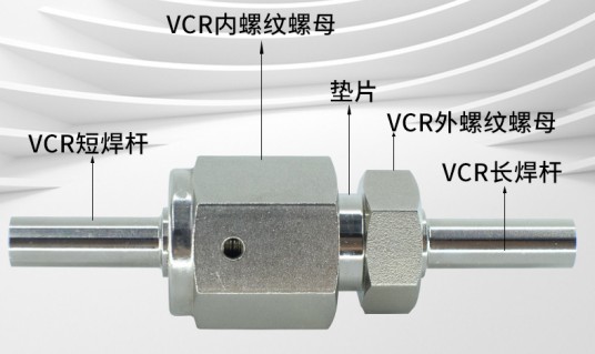 VCR(一种用于高纯度系统的金属垫片面密封管接头)
