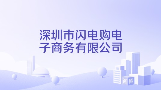 深圳市闪电购电子商务有限公司
