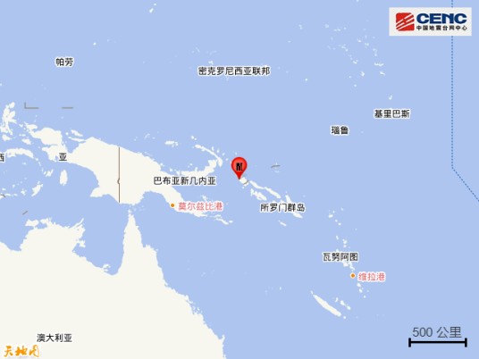 3·8所罗门群岛地震