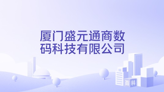 厦门盛元通商数码科技有限公司