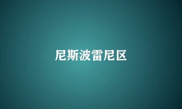 尼斯波雷尼区