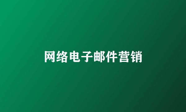 网络电子邮件营销