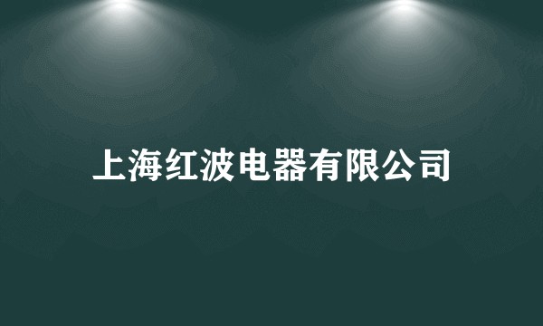 上海红波电器有限公司