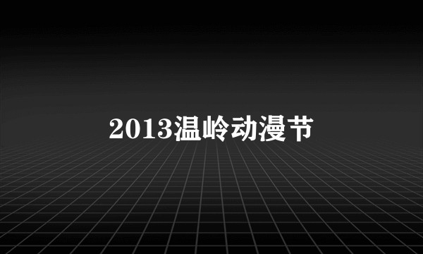 2013温岭动漫节