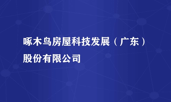 啄木鸟房屋科技发展（广东）股份有限公司