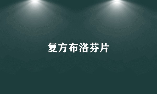复方布洛芬片