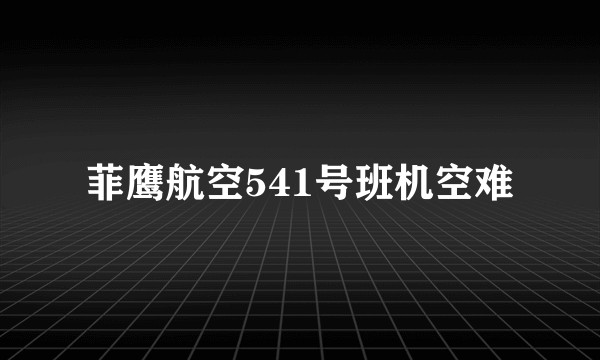 菲鹰航空541号班机空难