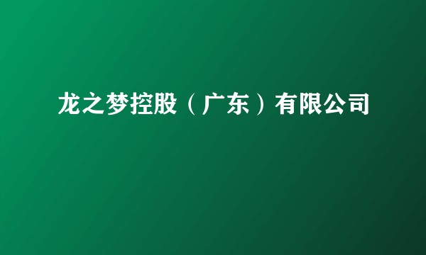 龙之梦控股（广东）有限公司