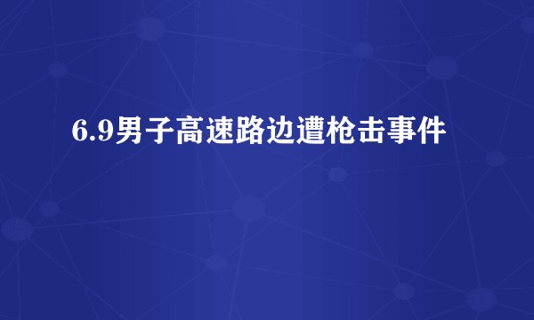 6.9男子高速路边遭枪击事件