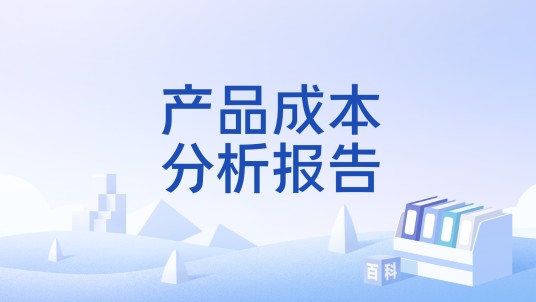 产品成本分析报告