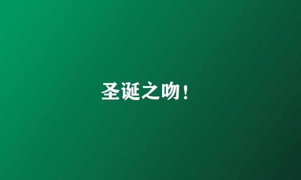 圣诞之吻！
