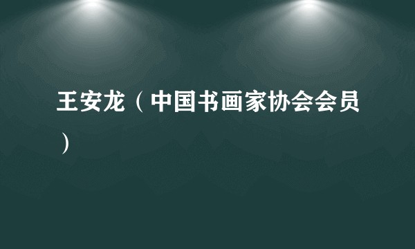 王安龙（中国书画家协会会员）
