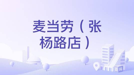 麦当劳（张杨路店）