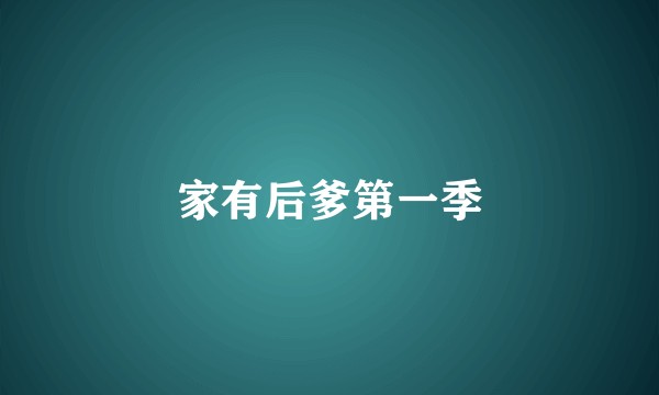 家有后爹第一季