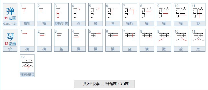 弹琴的拼音怎么写?弹琴读音是什么？