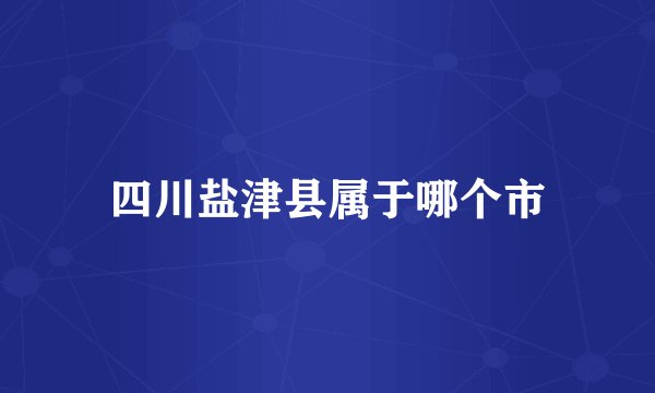 四川盐津县属于哪个市
