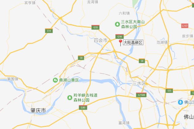 广东省肇庆 市大旺高新区和 广东省肇庆 市四会市大旺高新区是同一个地方吗