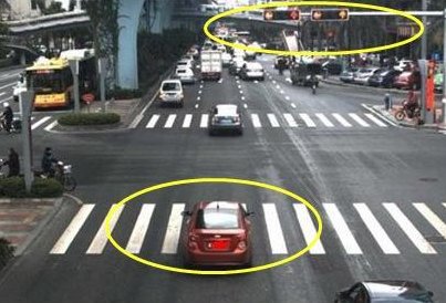 红灯时没刹住车,车停在人行横道上,算不算闯红灯?