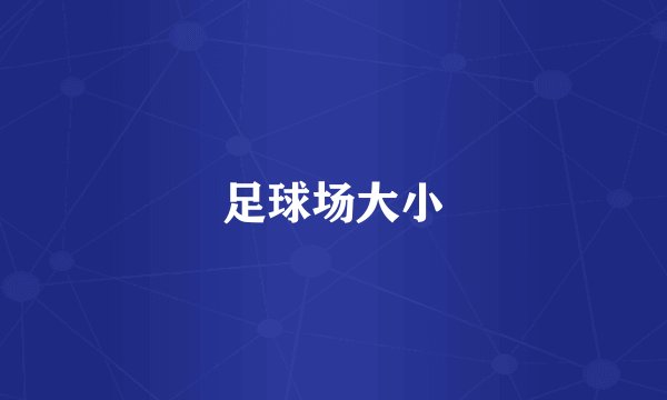 足球场大小