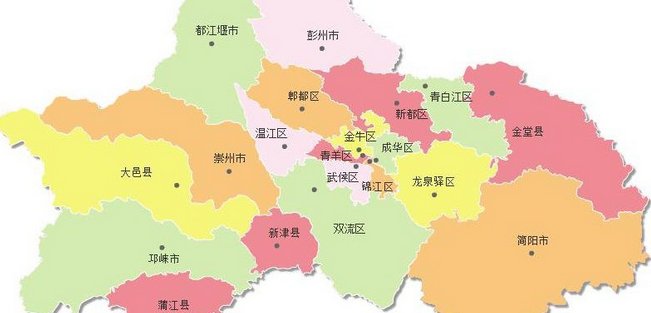 成都有哪些区县？