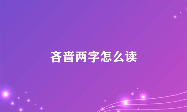 吝啬两字怎么读