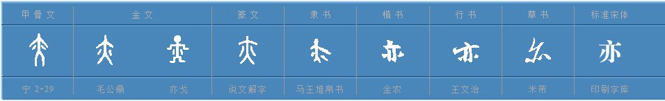 亦字意思是什么