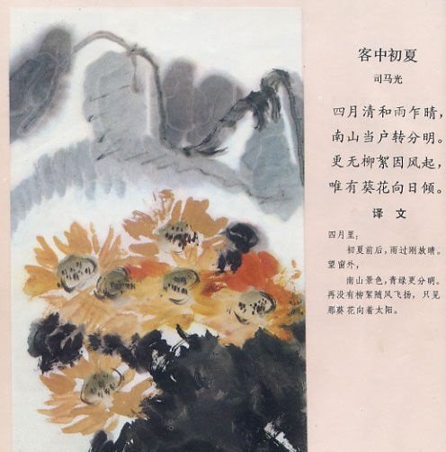 更无柳絮因风起,唯有葵花向日开的意思