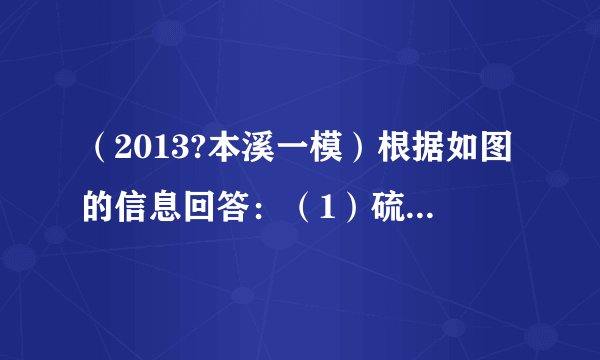 （2013?本溪一模）根据如图的信息回答：（1）硫元素的核电荷数为______；其相对原子质量为______．（2）